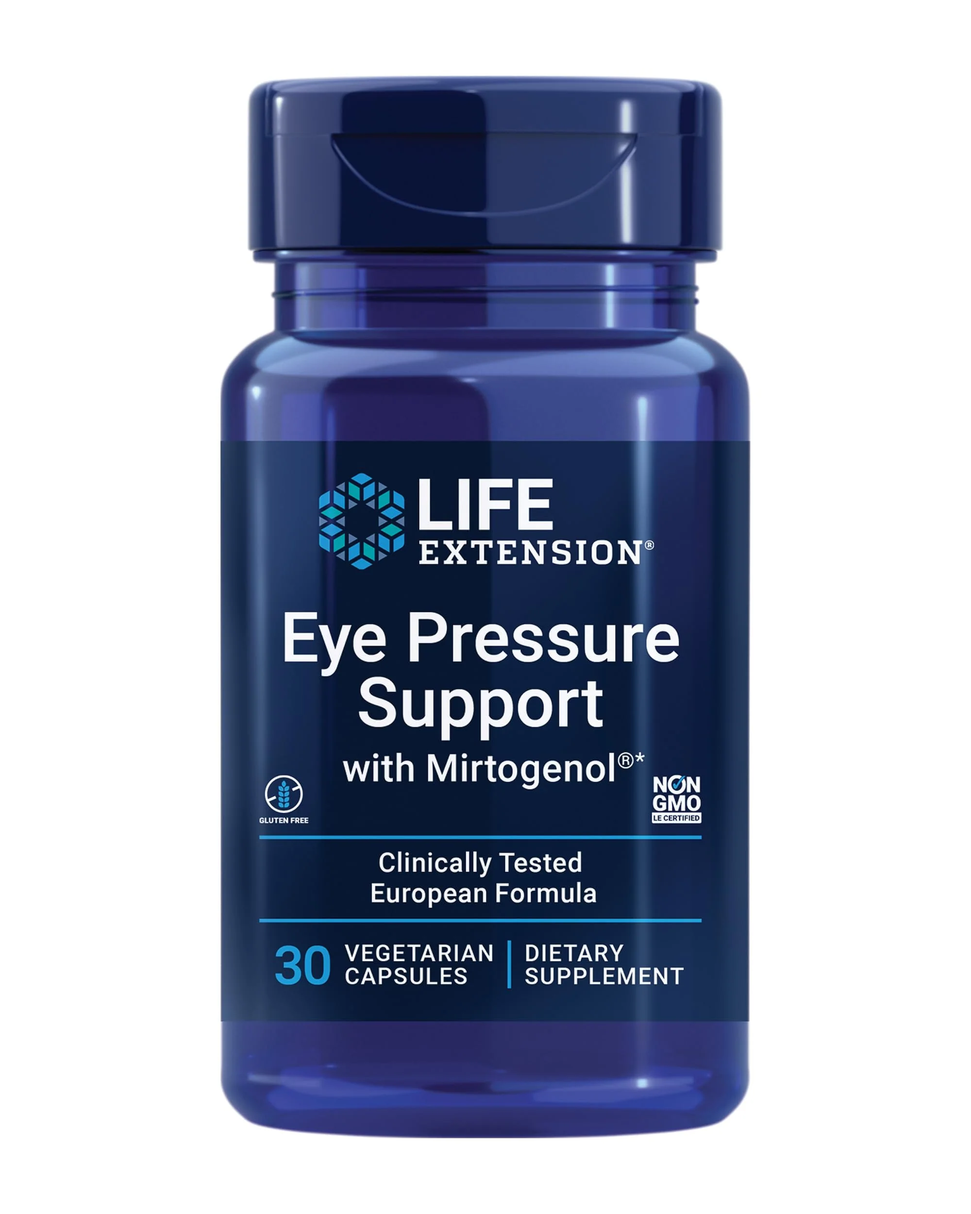 Life Extension Eye Pressure Support with Mirtogenol - Eye Health Supplement for Healthy Eye Pressure - with French maritime pine bark C Gluten-free