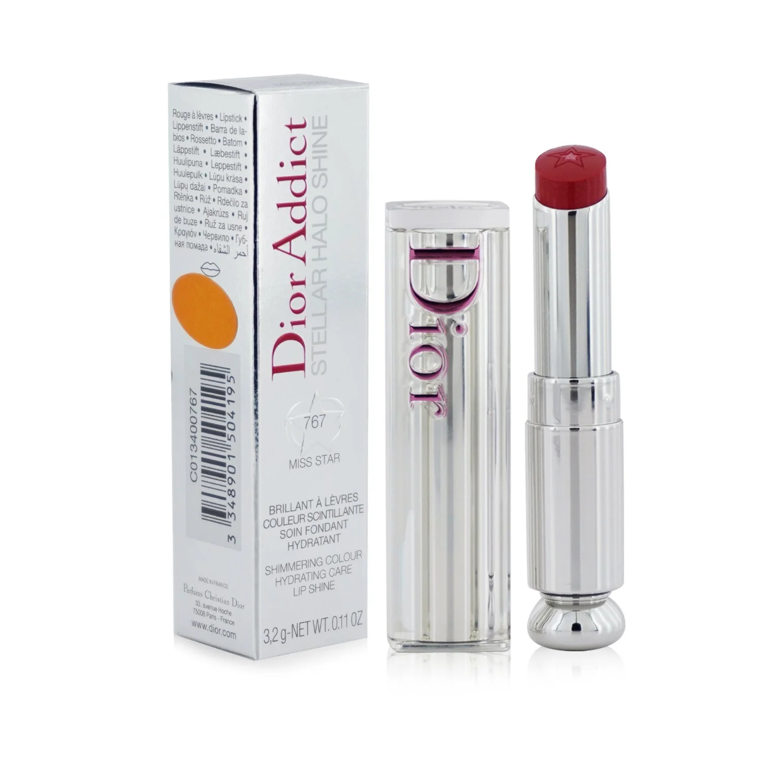 Christian Dior Dior Addict Stellar Halo Shine Lipstick - # 563 Adored Star  3.2g/0.11oz