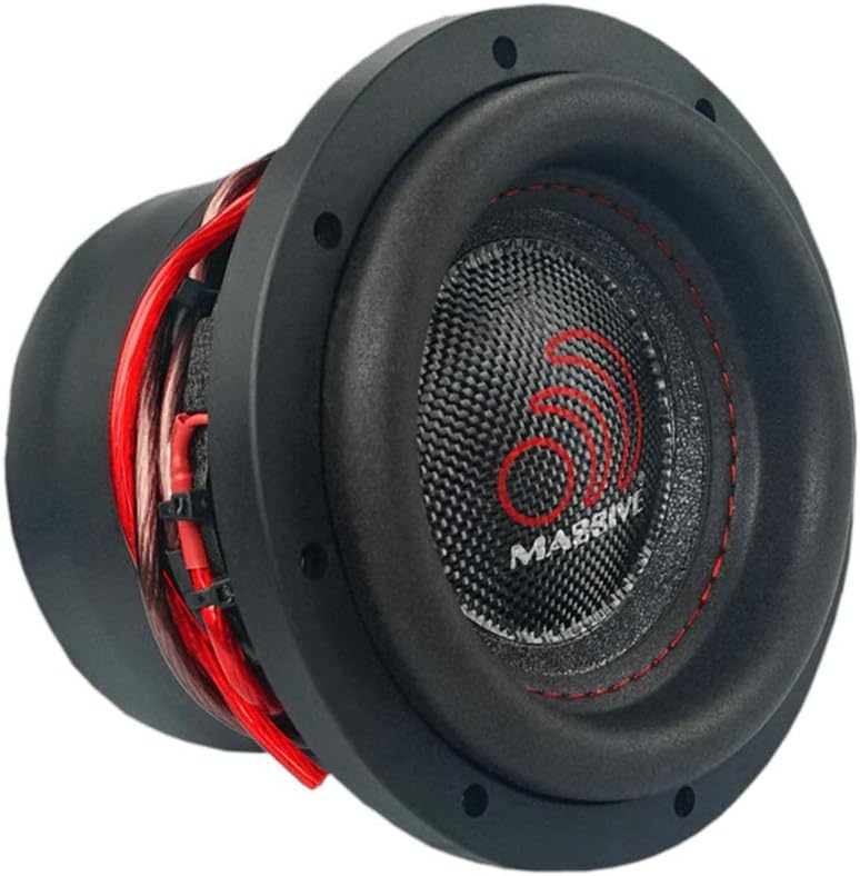 Massive Audio HIPPOXL64 – 6 Inch Car Audio Subwoofer, High Performance Subwoofer for Cars, Trucks, Jeeps - 6" Subwoofer 300 Watt RMS