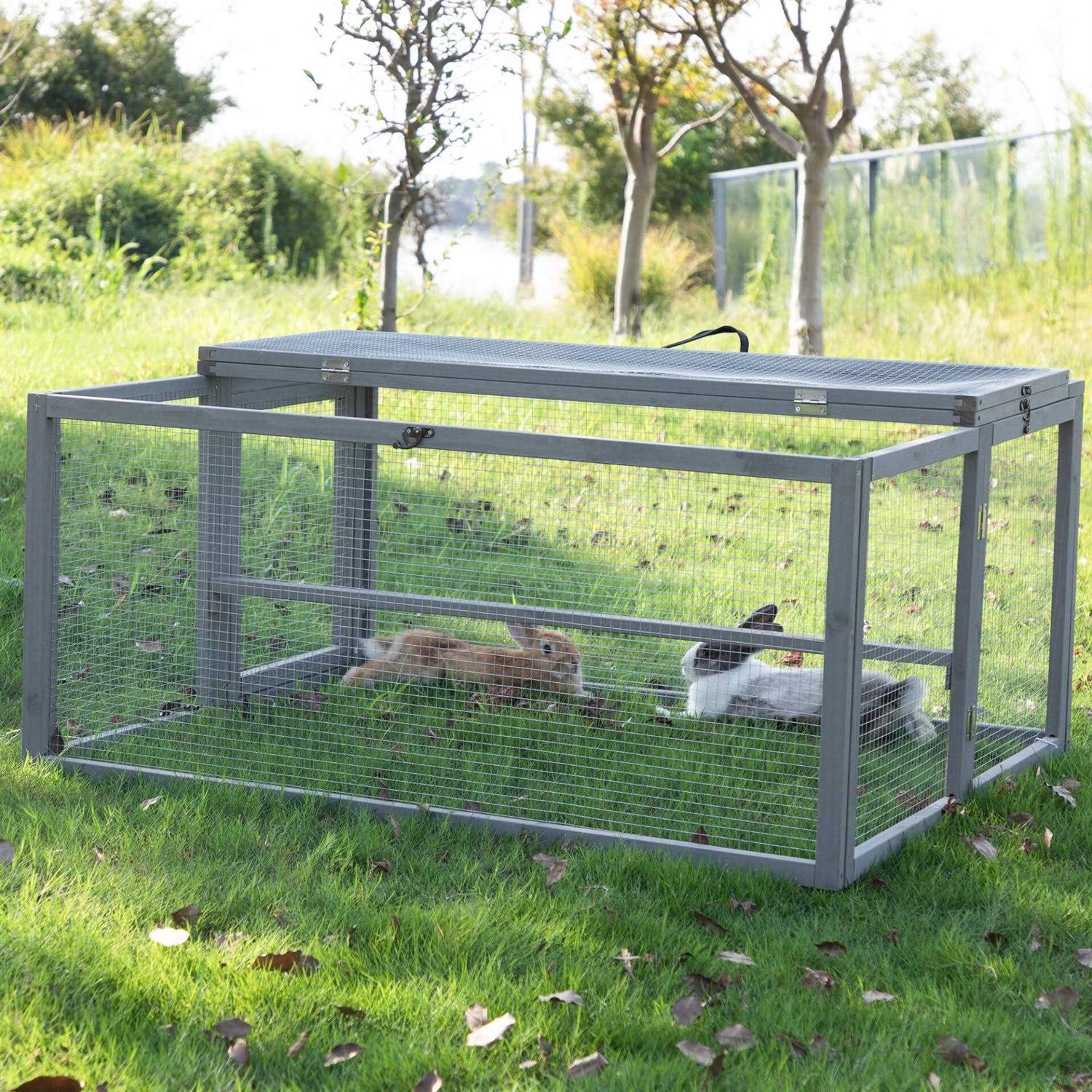 Coziwow Chicken Coop & Roosting Bar Small Pet Hutch