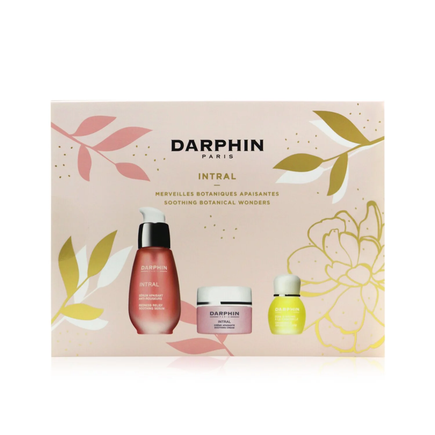 Darphin Intral Soothing Botanical Wonders Set: Soothing Serum 30ml+ Soothing Cream 5ml+ Chamomile Aromatic Care 4ml  3pcs