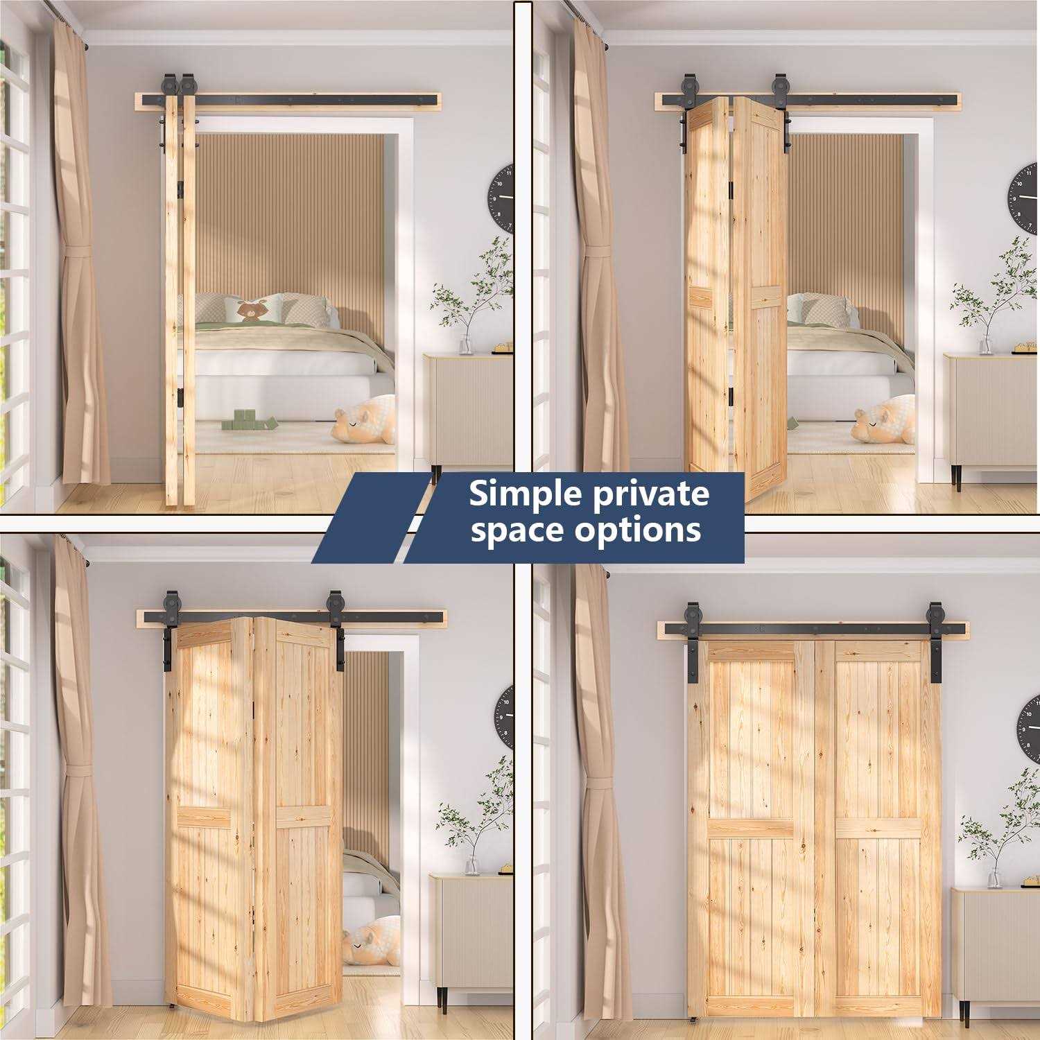SANKEYTEW Bifold Barn Door Hardware Kit Fit Bifold Doors - Shop Hardware Tools Online Store
