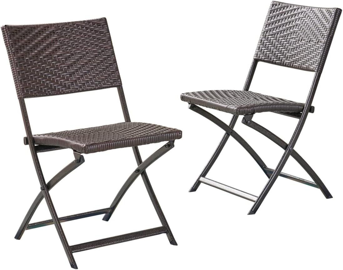 Christopher Knight Home El Paso PE / Iron Dining Chairs, 2-Pcs Set, Multibrown