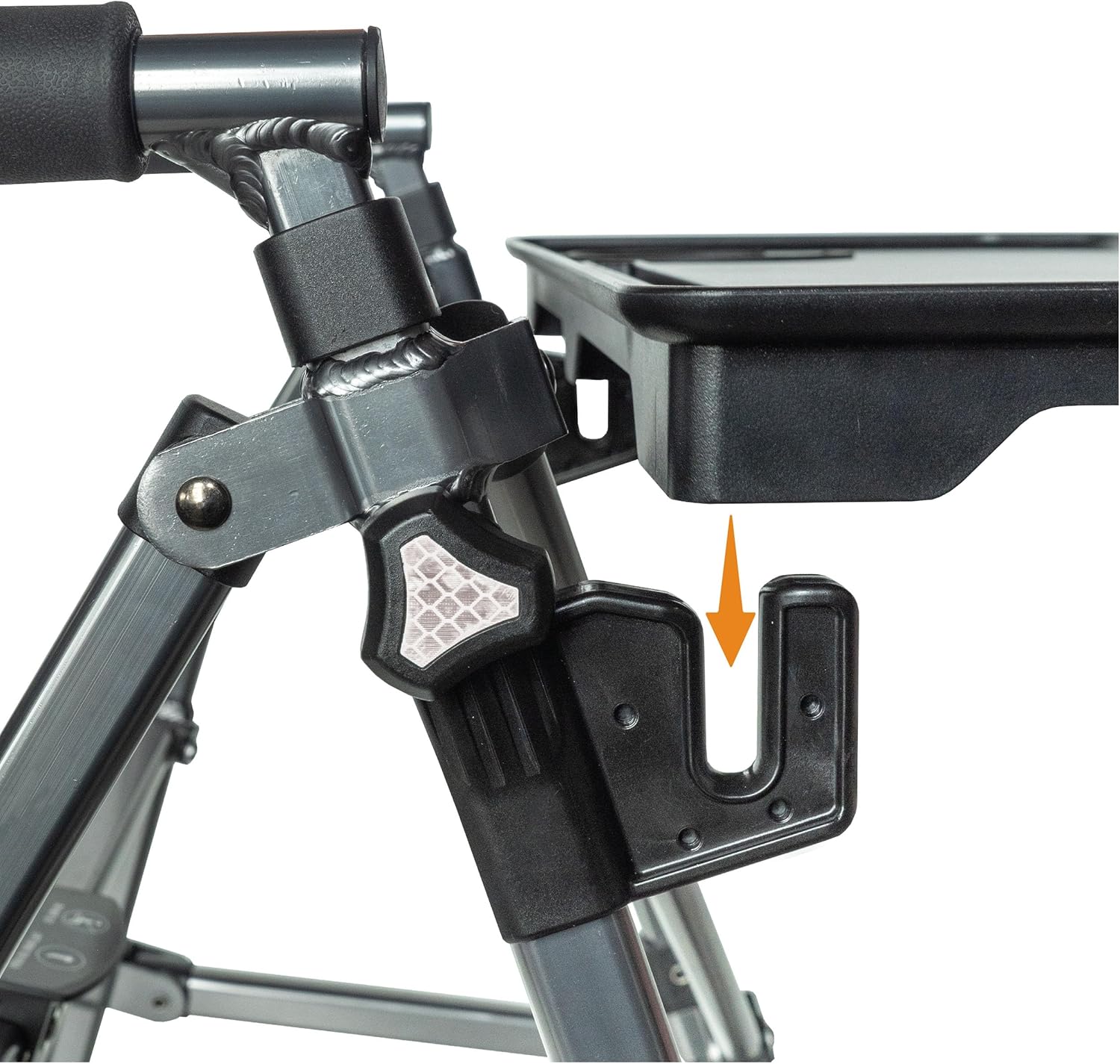 Stander Walker Tray Table, Mobility Walker Tray Accessory for Walkers and Rollators with Cup Holder, Tool-free Assembly, Multipurpose Tray for Eating