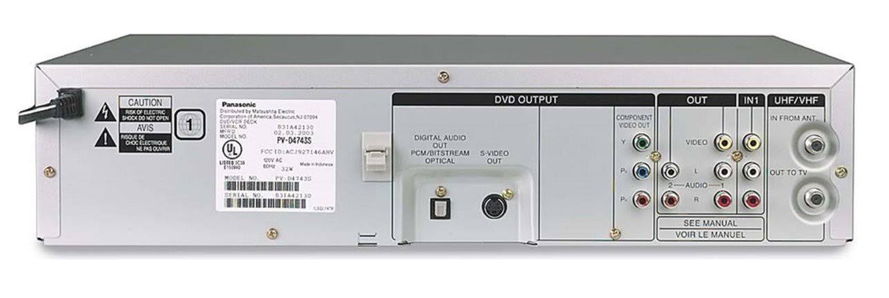 Panasonic PV-D4734S Double Feature Progressive Scan DVD/VCR Combo