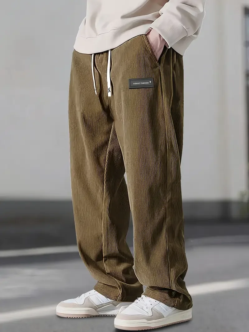 Alviero™ | Relaxed Corduroy Drawstring Trousers