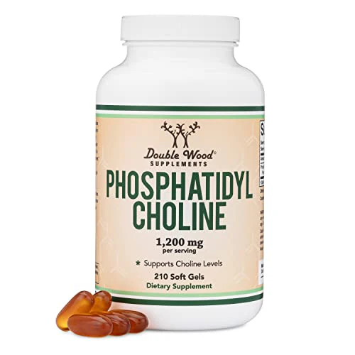 Phosphatidylcholine 1,200mg C 210 Softgels C Enhanced Version of Sunflower and Soy Lecithin (Choline Supplements) - Non-GMO