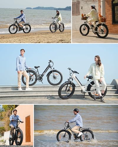 isinwheel M60 Electric Bike for Adults 750W 28mph Ebike with 48V 13Ah Removable Battery, USB Charging Port, 7 Speed Gearshift