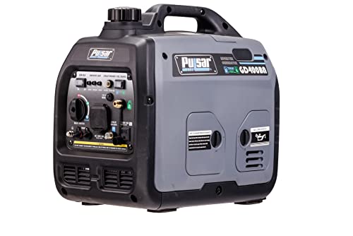 Pulsar Products GD400BN, 4000W Portable super-quiet Dual Fuel & Parallel Capability, RV-Ready, CARB Compliant