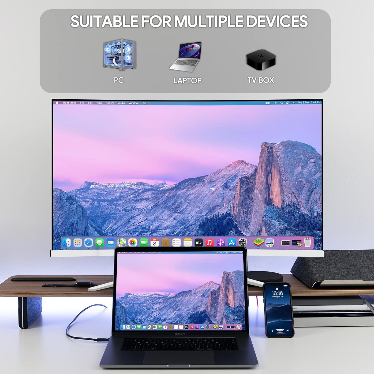 CRUA 32" Monitor, FHD(1920x1080P) 75Hz VA Screen White Monitor, 99% sRGB, 4000:1 Contrast Ratio,16.7 Million Colors Curved Monitor