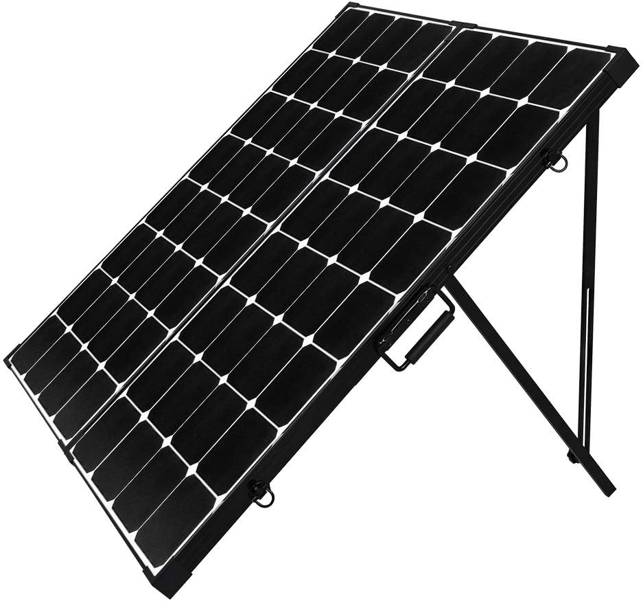 Renogy 200 Watt Off Grid Portable Foldable Solar Panel Suitcase Built-in Kickstand with Waterproof 20A Charger Controller, 200W-Waterproof