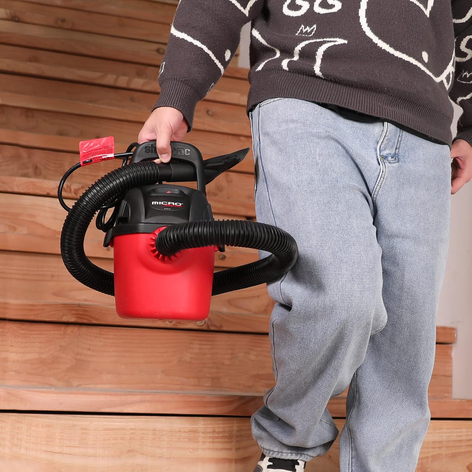 Shop-Vac Micro Wet/Dry Vac, Portable 1 Gallon 1.0 Peak Shop Vacuum with Collapsible Handle and Wall Bracket, 2021000 Pack of 2