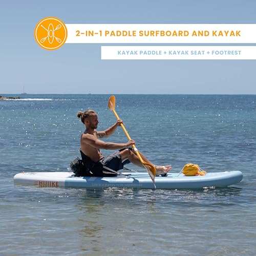 Inflatable Paddle Board for Adults with Accessories Included, Oar, Fins, Pump. Stand Up Paddleboard Great Stability and Resistance. 10’ x 33" x 5.9"