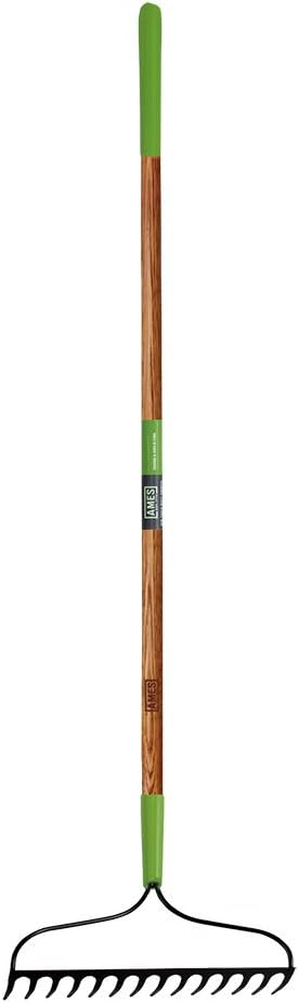 AMES 28252100 16-Tine Steel Double Play Bow Rake with Fiberglass Handle, 64-Inch Pack of 2