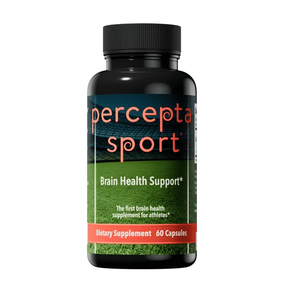 Percepta Sport Brain Supplement for Athletes - Natural Plant-Based Brain Health Supplement - Enhances Performance, Focus, Concentration, and Energy