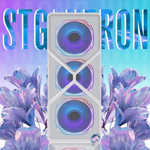 STGAubron Gaming PC Computer Desktop, GeForce RTX 2060 Super 8G, Intel Core I7 8th up to 4.1GHz, 16G DDR4, 1T SSD, WiFi 6 & BT 5.2, RGB Fan x6