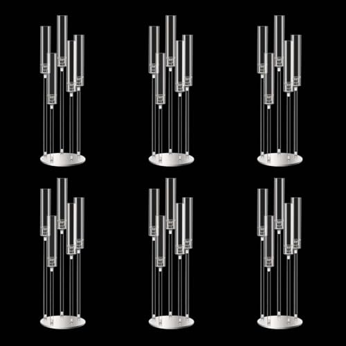 35inch 10pcs Black Candelabra Centerpieces for Tables 5 Arms Wedding centerpieces for Decorations