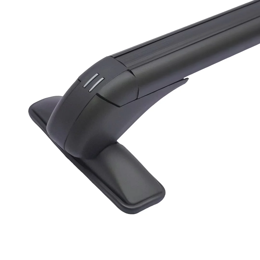 Oukaning Car Top Luggage Roof Rack,2Pcs Universal Aluminum Car Top Roof Rack Rail Adjustable&Lockable(Black)