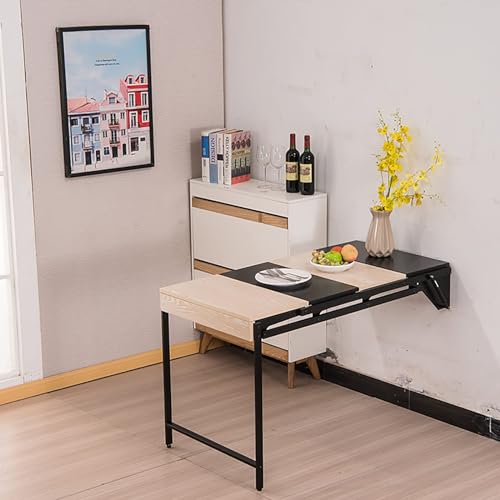 Murphy Folding Table, Fold Fown Dining Table Wall-Mounted Drop-Leaf Table, Wall Mounted Workbench,Wall Mounted Table Dining Table