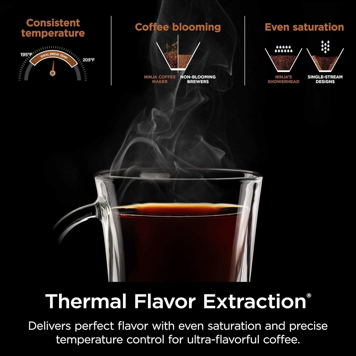 Ninja Hot & Iced XL Coffee Maker with Rapid Cold Brew, 4 Brew Styles, 8 Sizes Small Cup to Travel Mug, Single-Serve Coffee Brewer, 12-Cup Carafe