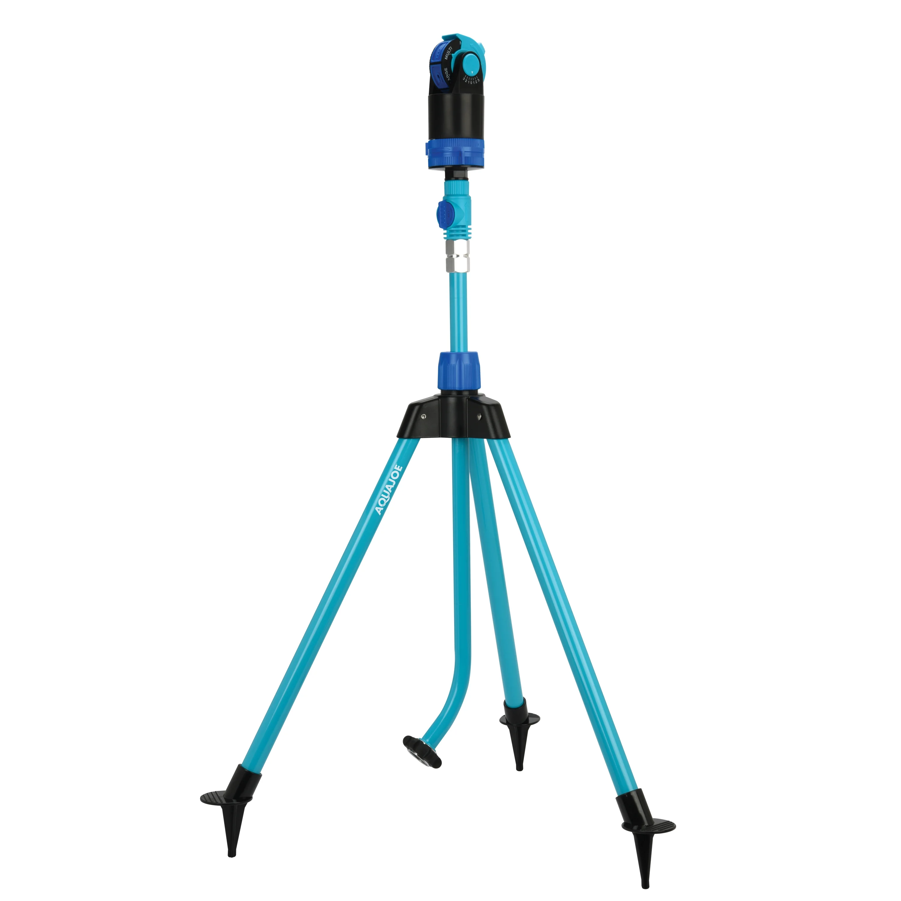 Aqua Joe Indestructible Turbo Drive 360&ordm; Telescoping Tripod Lawn & Garden Sprinkler, 6 Spray Patterns, 4,500 Sq. ft. Max Coverage