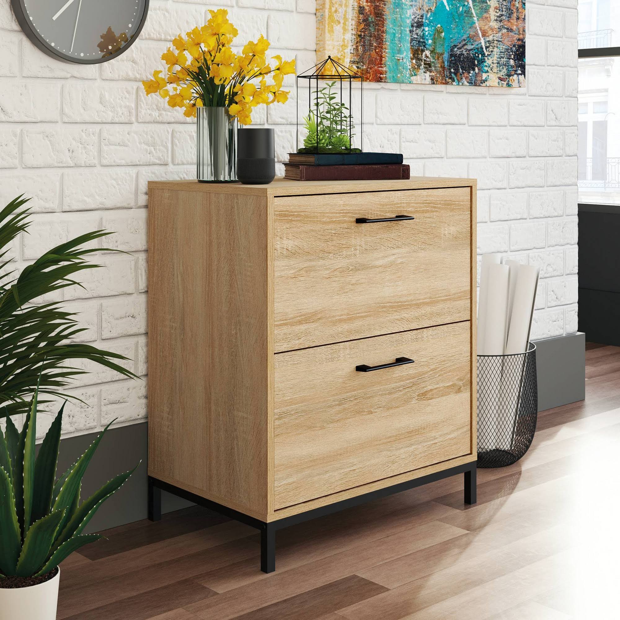 Sauder North Avenue Charter Oak 2-Drawer Lateral File Cabinet