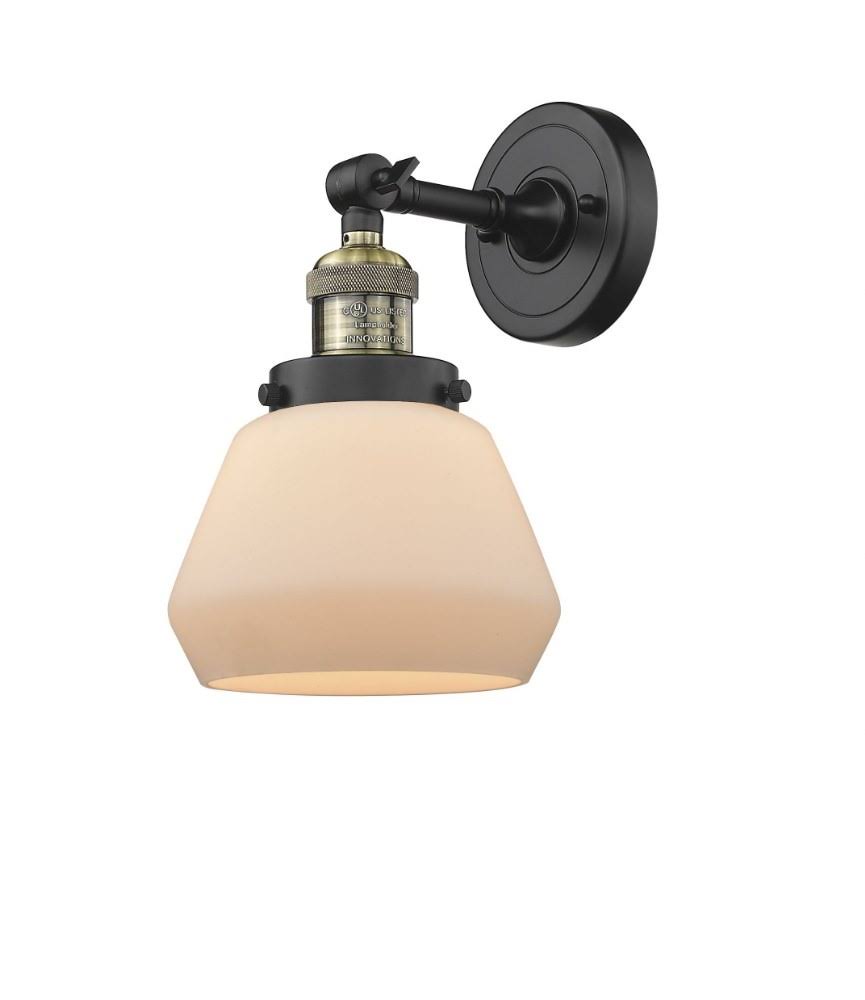Innovations 201F-SG-G173 Fulton Semi-Flush Mount 1 Light in Satin Gold