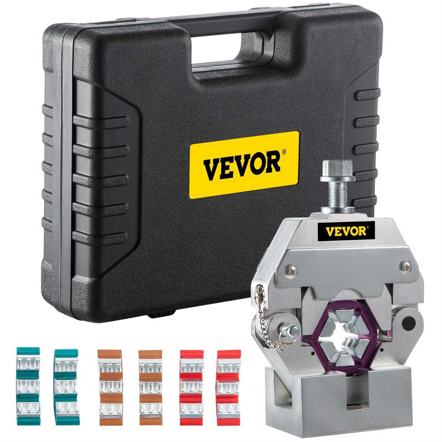 VEVOR Manually Operated AC Hose Crimper Hydra-Krimp 71550 Manual AC Hose Crimper Kit Air Conditioning Repair Handheld AC Hose Crimping Tool with 4