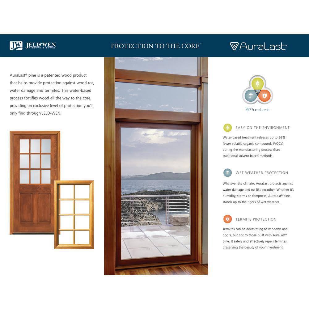 JELD-WEN 24 in. x 20 in. W-2500 Series White Painted Clad Wood Awning Window w/ Natural Interior and Screen