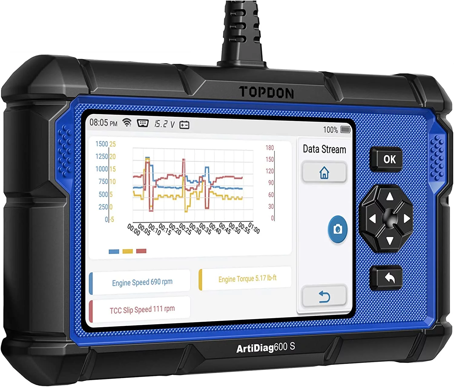 OBD2 Scanner TOPDON ArtiDiag600S Car Diagnostic Scan Tool AT/ENG/ABS/SRS Diagnoses & 8 Reset Services - Curated Treasures Market