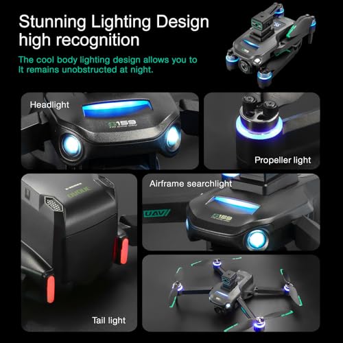 Drone with Camera 4k, GPS HD Drones for Adults, 5G Remote Controller with 5.9 Inch Screen,Obstacle Avoidance Drones, One Key Return