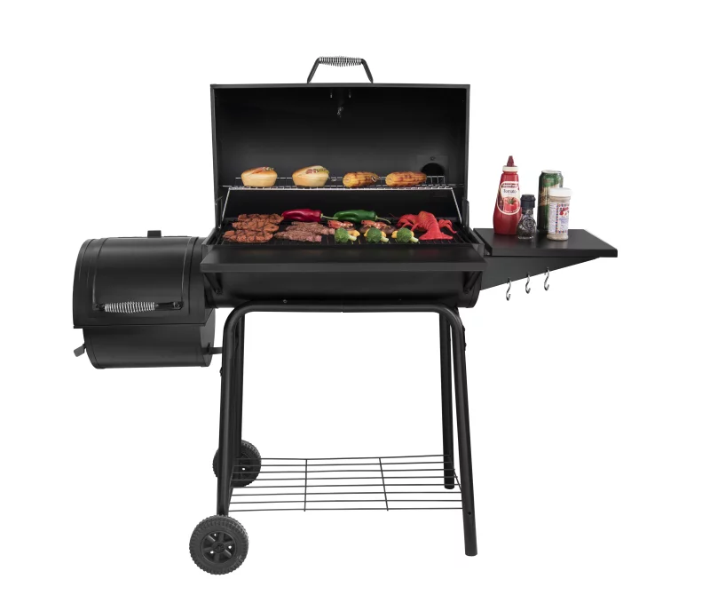 Royal Gourmet 30" CC1830SC Charcoal Grill with Offset Smoker and Cover