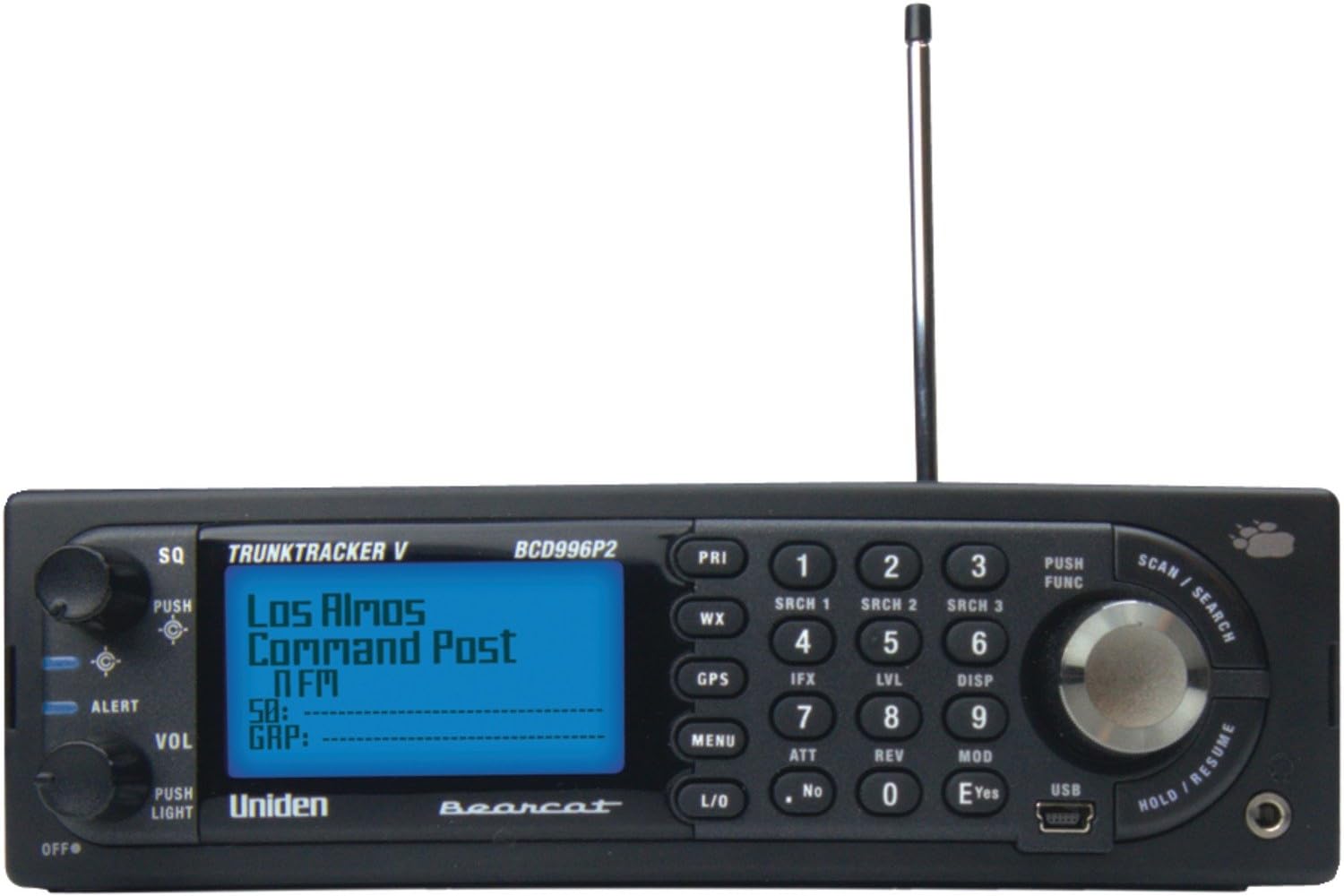 Uniden BCD996P2 Digital Mobile TrunkTracker V Scanner, 25,000 Dynamically Allocated Channels, Close Call RF Capture Technology, 4-Line Alpha display