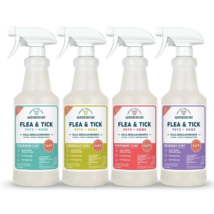 Wondercide Natural Peppermint Flea u0026 Tick Spray for Dog u0026 Cats