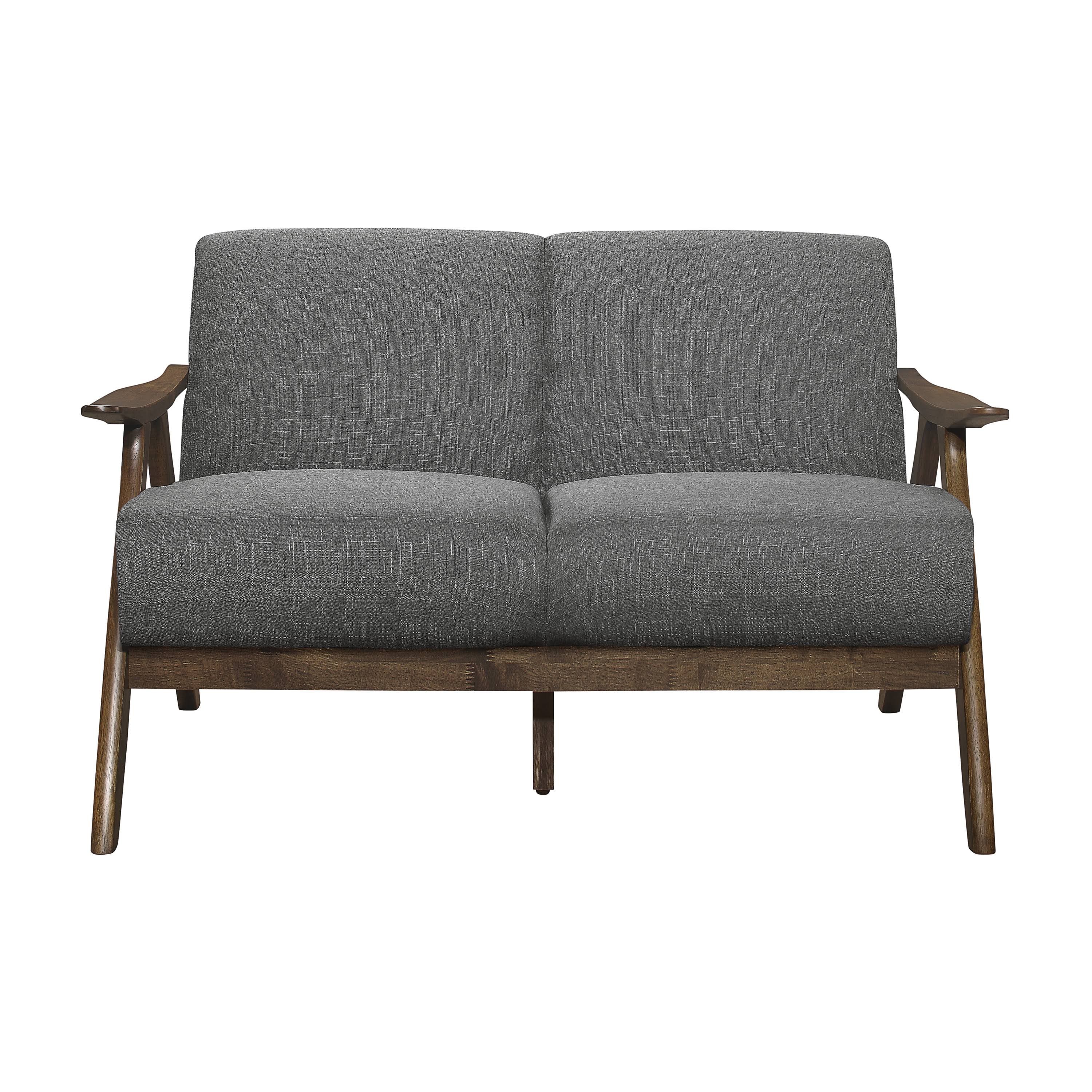 Homelegance Damala Gray Loveseat-1138GY-2