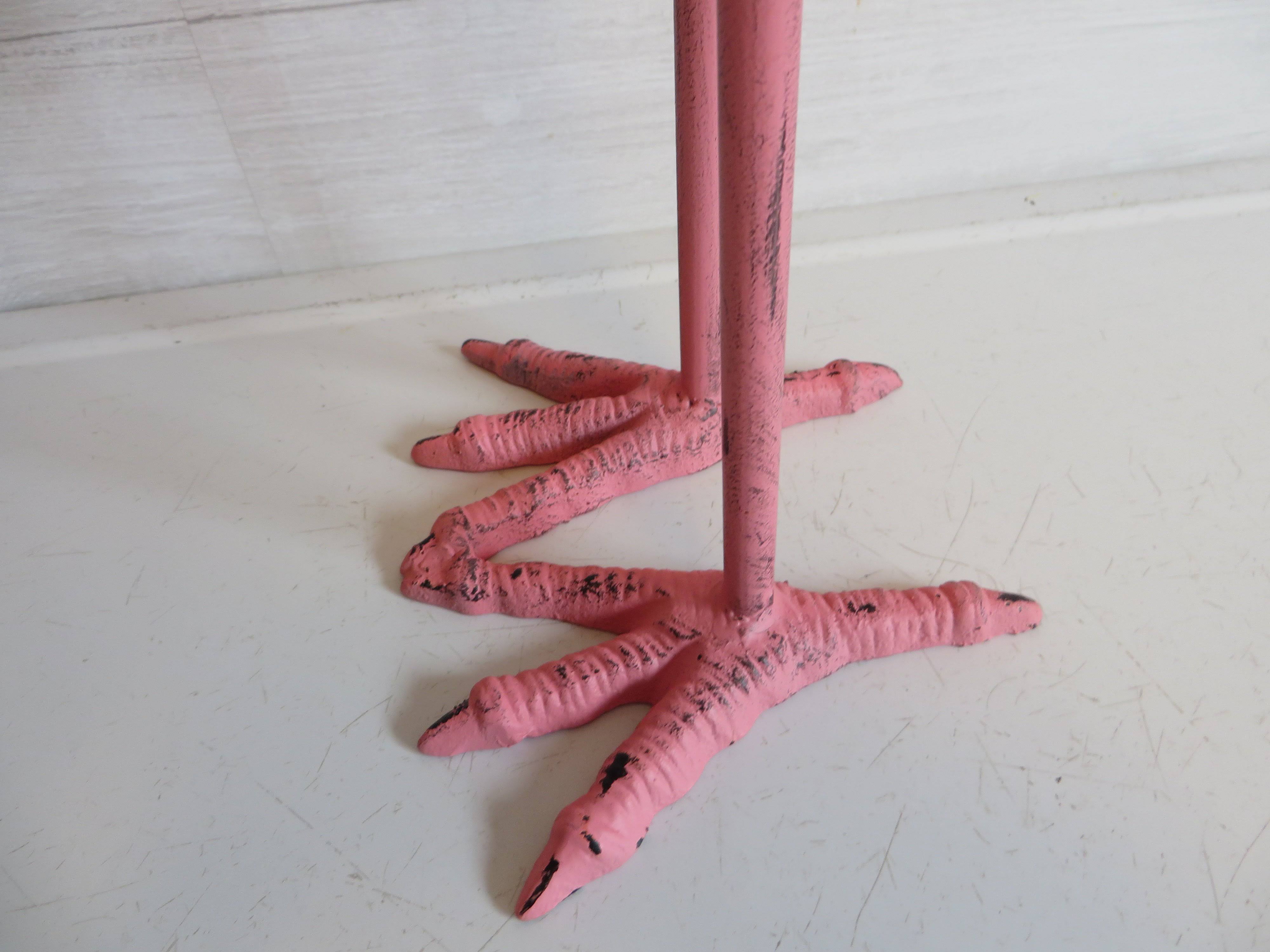 Large Cast Iron Flamingo Statue