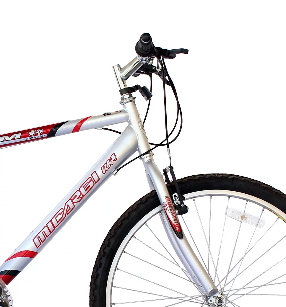 Wonder Wheels 26 Inch Mountain Bike MTB 18 Speed Bicycle, Bike, Steel Frame Alloy Rims 36 H - Burgundy