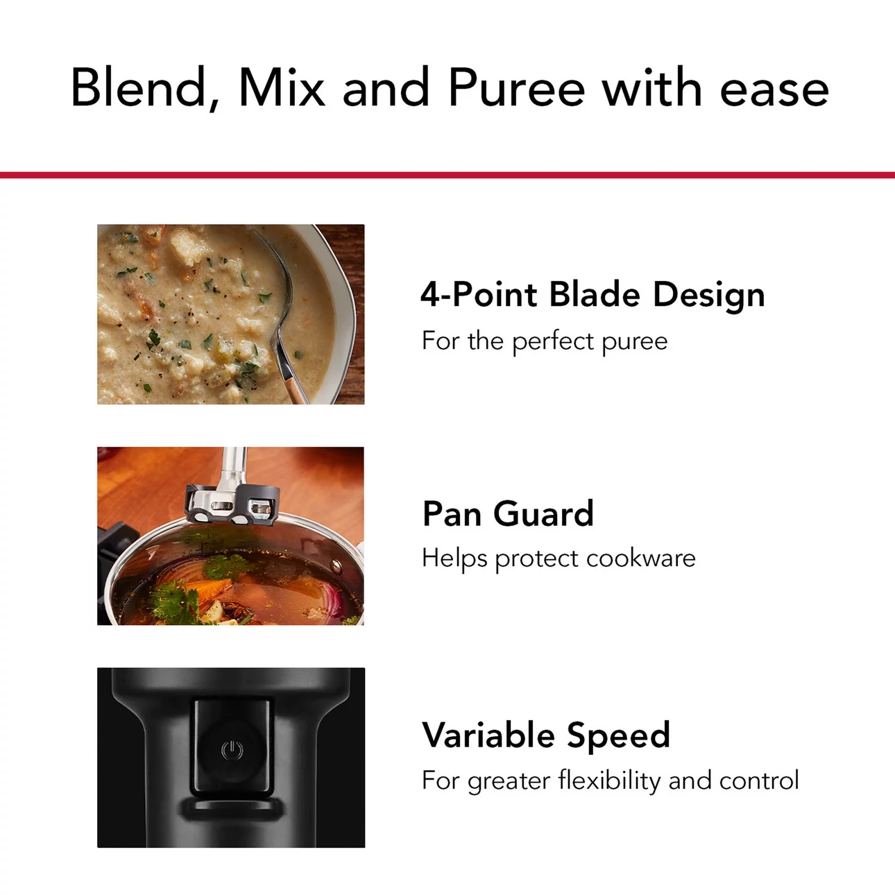 KitchenAid Cordless Variable Speed Hand Blender with Chopper and Whisk Attachment, Charcoal Grey, KHBBV83