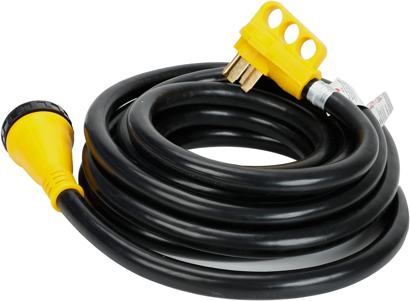 50 Amp 25 Feet RV Extension Cord Power Cord Wire 125V/250V Twist Lock Connector Easy Removal Handle RV Power Supply Cable for Trailer Motorhome