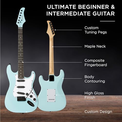 Best Choice Products 39in Full Size Beginner Electric Guitar Starter Kit w/Case, Strap, 10W Amp, Strings, Pick, Tremolo Bar - Sunburst