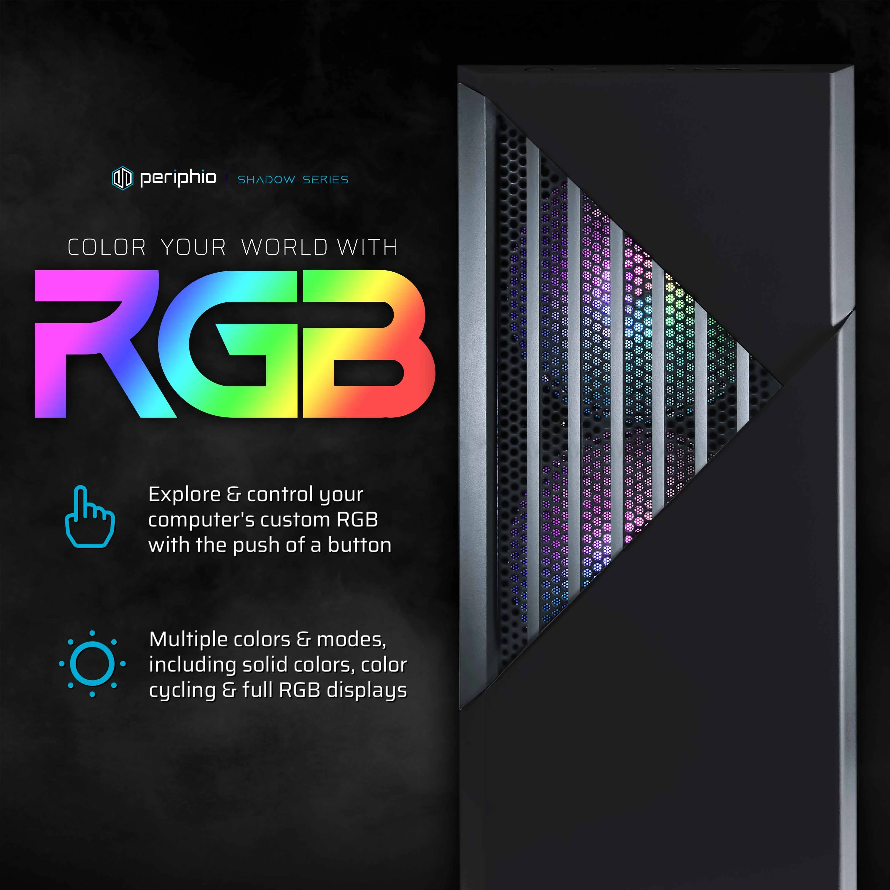 Restored Periphio Ghoul Prebuilt Gaming PC Desktop Computer Tower Intel Quad-Core i5 NVIDIA GeForce GT 1030 Graphics 16GB RAM 120GB SSD + 500GB HDD