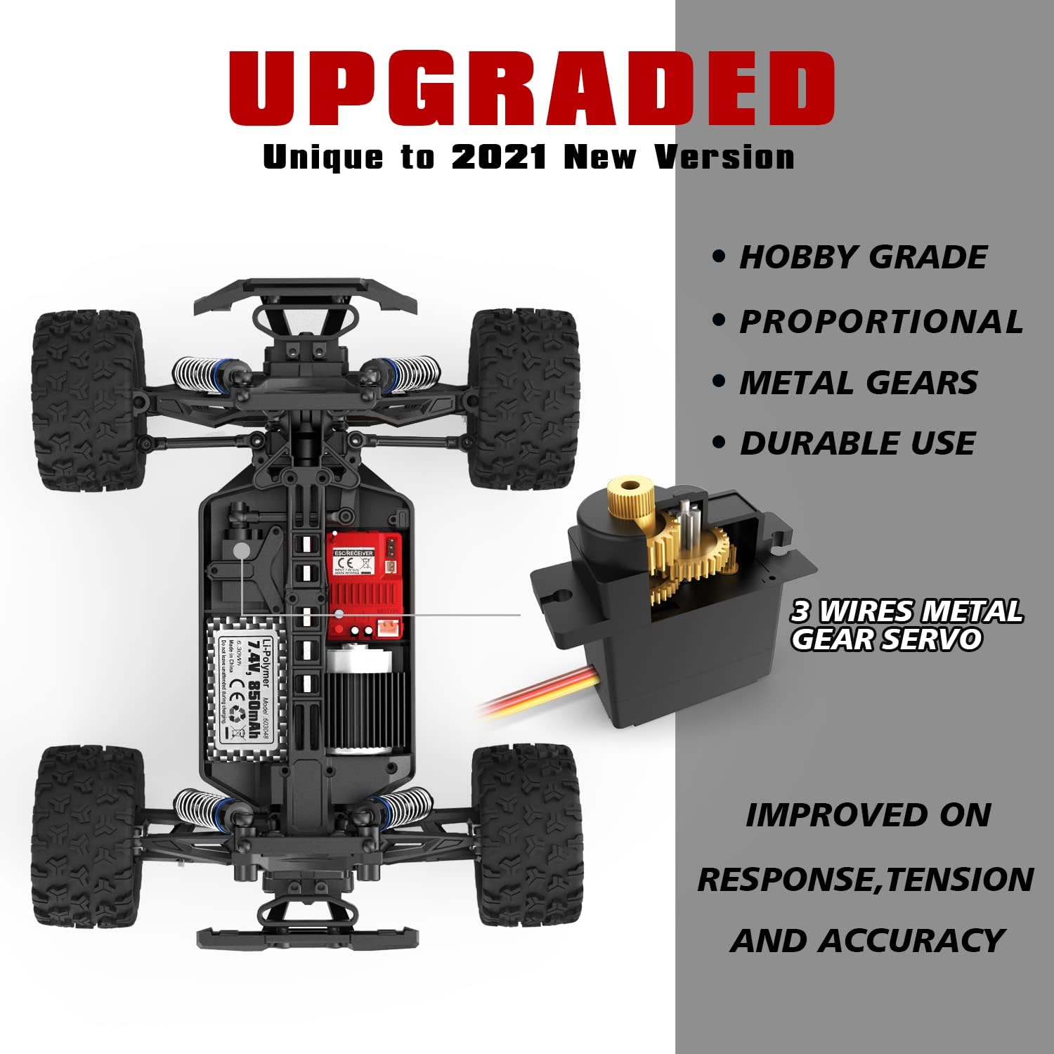 1:18 Scale RC Monster Truck 18859E 36km/h Speed 4X4 Off Road Remote Control Truck