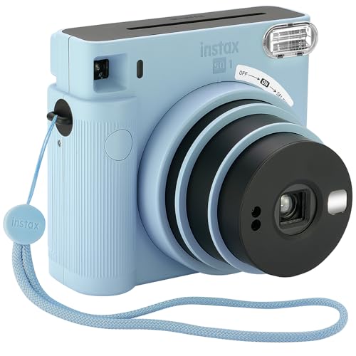 FUJIFILM Instax Square SQ1 Instant Camera, 20 Square Film, Photo Album, Frames and Cloth (Terracotta Orange)
