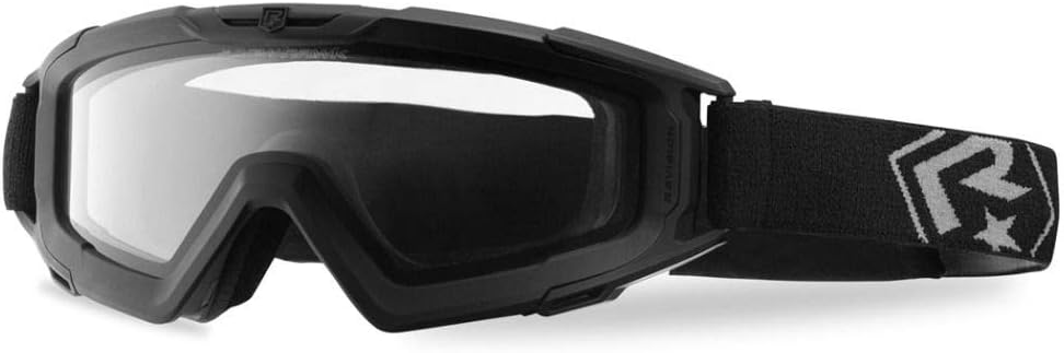 Revision Military Snowhawk Basic Goggle System - Clear, Black, One Size - Anti Fog Eye Protection Military Goggles