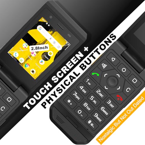CAT S22 Smart Flip Phone Unlocked (16GB) 2.8 Touchscreen Rugged Cell Phone Android 11, IP68 Water Resistant, T-Mobile 4G LTE GSM Single Nano Slot