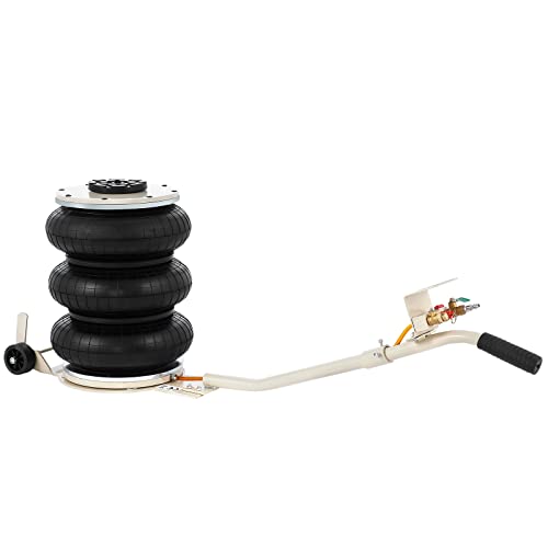 VEVOR Air Jack, 6 Ton/13000 lbs Quadruple Bag Air Jack, Lift up to 26.5", with Heightened Column & Adjustable Handle, Thick Rubber Pad