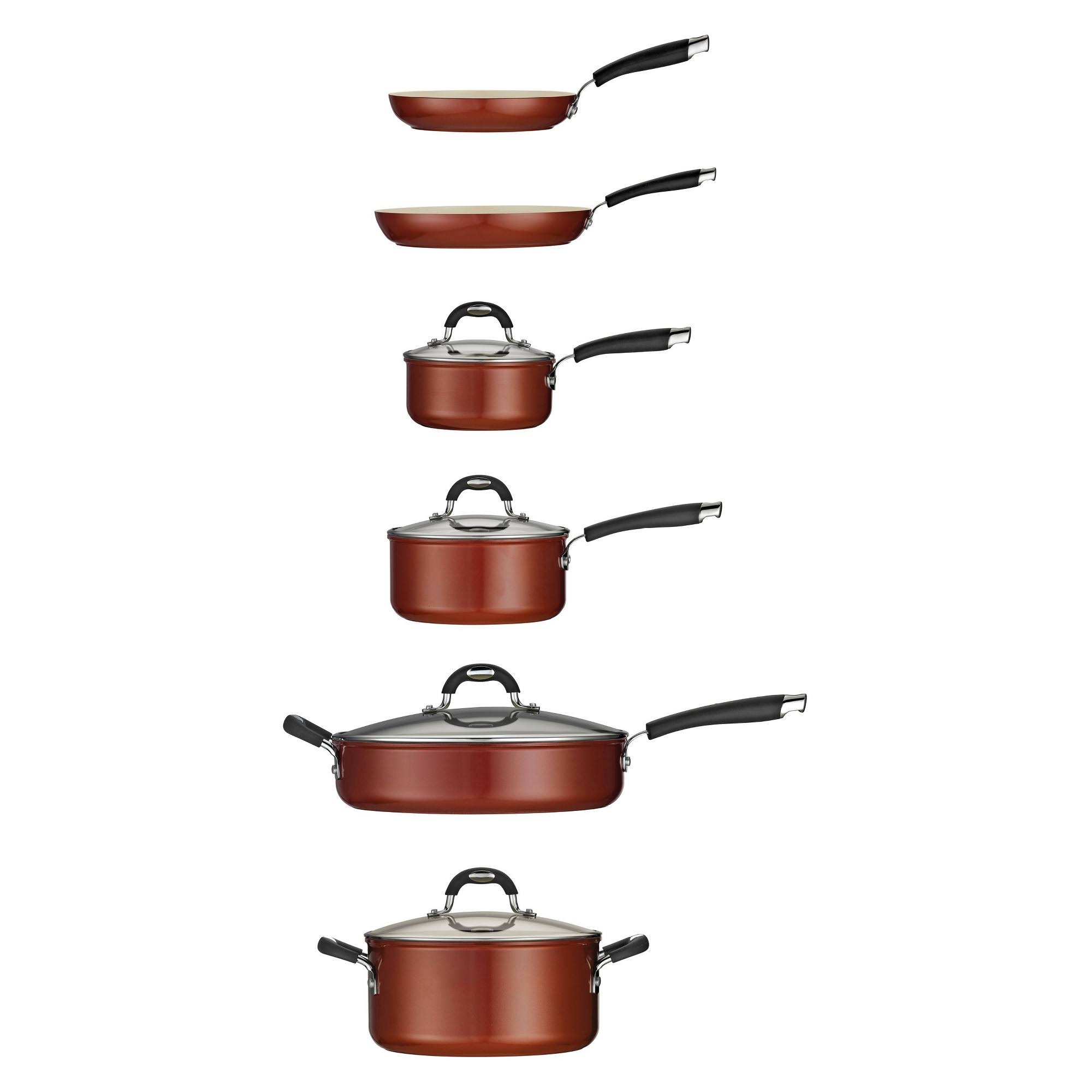Tramontina Style Ceramica 10 Piece Cookware Set