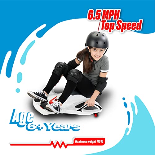 Rollplay Nighthawk Electric Ride On Toy for Ages 6 & Up with 12V 7AH Rechargeable Battery, Side Handlebars for Steering, Tall Rear Safety Flag