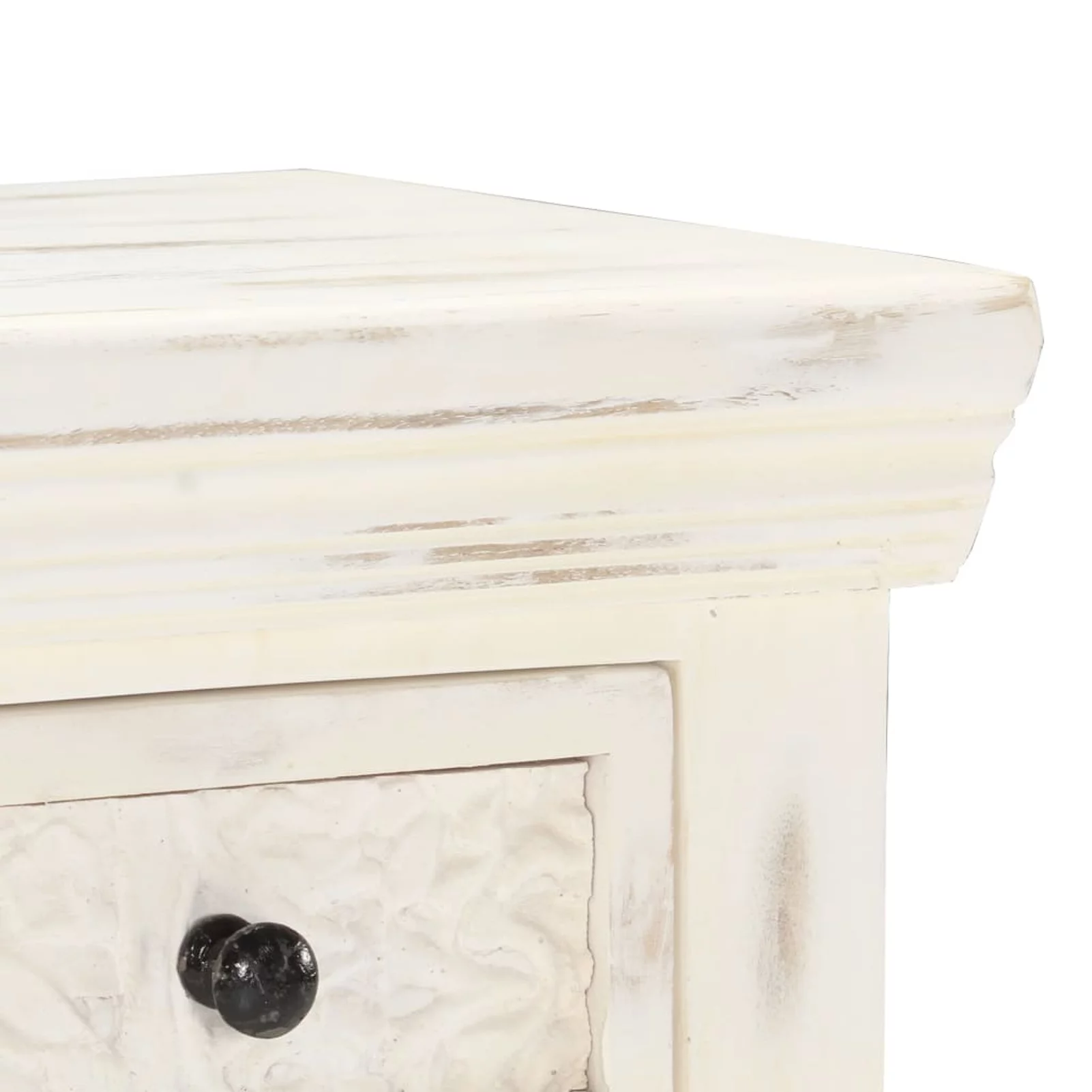 Dcenta Storage Cabinet with 2 Drawers and 2 Doors Mango Wood Sideboard for Living Room, Bathroom, Bedroom