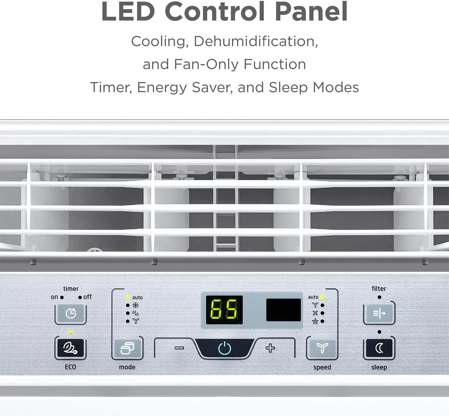 Restored Midea Easy Cool Window Air Conditioner 10,000 BTU, 450 Sq. Ft. (MAW10R1BWT) (Refurbished)